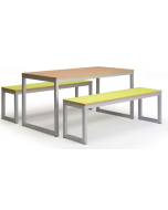 City 40/40 Robust 40mm Laminate Top School Bench Dining Sets W1200mm (Std Frame Colours)