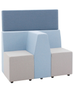 Verco Soft Seating - Box-It Landscape High Screen for "T" Section