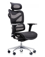 Aurora Seating - Hi Back Ergonomic 24 Hour Usage Mesh Back Armchair with Large Headrest