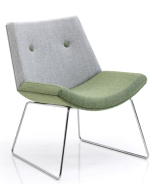 Verco Soft Seating - Echo Medium Back Sled Base Lounge Chair