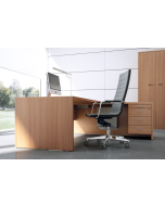 Edge Executive Rectangular Desk And Right Hand 3D Return  Unit - 1.8 and 2m Options