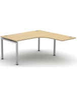 Soho2 Extended Crescent Desk For Supporting Pedestal 800D x 600Dmm - Right Hand Illustrated