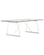 Elite Coffee Tables - Rectangular - Clear Glass