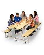Folding Mobile Convertible School Cafeteria Bench Unit