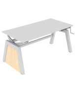 Elite Linnea Elevate Single Desk Decorative Slab End