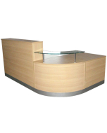 Budget Classic Curved Reception Counter