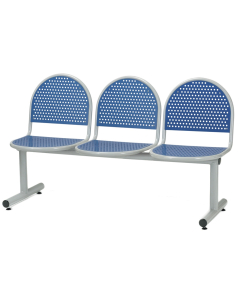 Ambe Deluxe Steel 3 Seat Perforated Beam Seating Unit