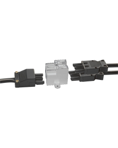 DMC Cable Accessories - White Standard splitter block, 1 GST input, 3 GST outputs